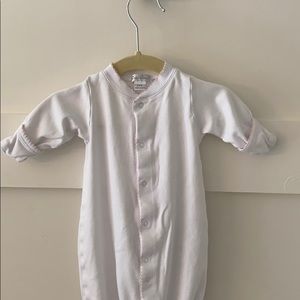 Kissy kissy convertible gown with light pink trim